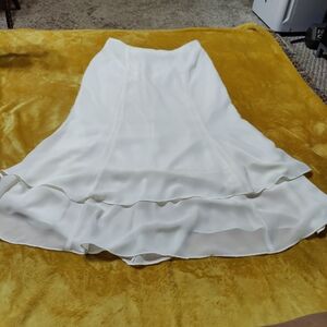 Elegant White Women's Skirt
